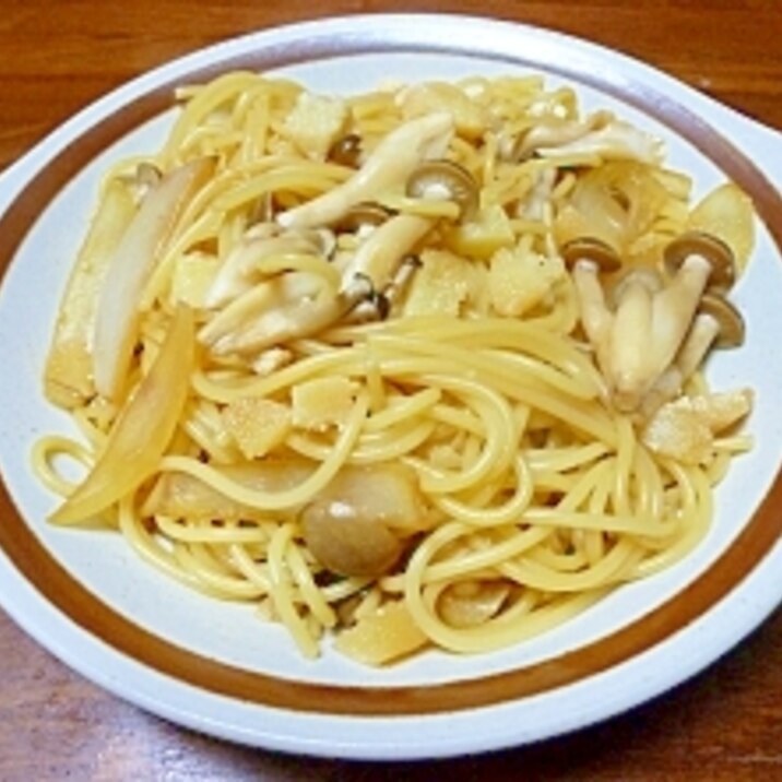 残り物数の子で和風パスタ